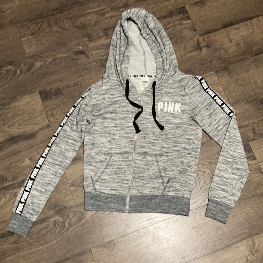 Pink full zip hoodie